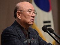 [포토] 자유민주연구원 안보정책세미나, 축사하는 안응모 전 장관