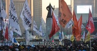 [포토] 광화문광장에 모인 3차 민중총궐기 참가단체