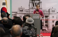 [포토] 대한민국의탄생, 인사말하는 김길자 대한민국사랑회 회장