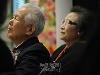 [포토] 대한민국의 탄생, 개막식에 참석한 이인수 박사 내외