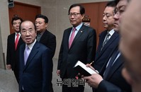 [포토] 질문에 답하는 조규선 전 서산시장