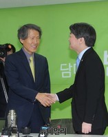 [포토] 신당 창당점검회의 한상진-안철수
