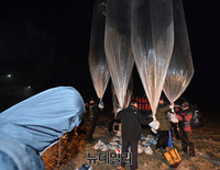 [포토] 北으로 날아간 '자유-통일' 담은 메시지①