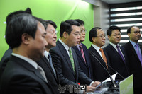 [포토] 더민주 출신 정무직 당직자들 국민의당 입당