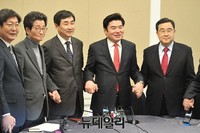 [포토] 선거구획정 놓고 만난 여야 지도부