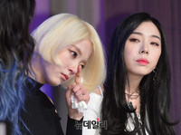 [포토] 멤버잃은 슬픔 딛고 3인조로 컴백한 '레이디스코드'