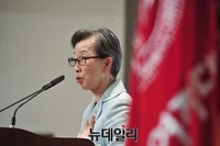 [포토] 이승만 대통령 석상제막식 축사하는 김길자 경인여대 총장
