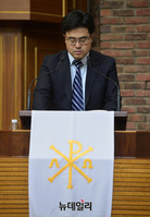 [포토] 이승만 141주년 기념식, 기도하는 이호 목사