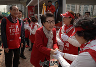 [포토] 김효재 후보 지원나선 김윤옥 여사