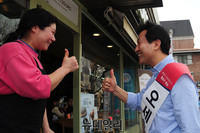 [포토] 거리유세 나선 오세훈 후보