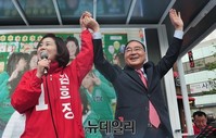 [포토] 새누리당 김희정 후보 지원나선 정홍원 전 총리
