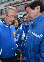 [포토] 용산구 진영 찾은 김종인 대표