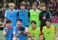 [포토] 나이키풋볼 스쿨 챌린지, 비스트-김준수 참석..결과는?
