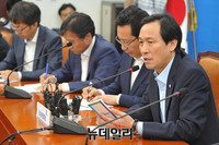 [포토] 모두발언 하는 우상호 더불어민주당 원내대표