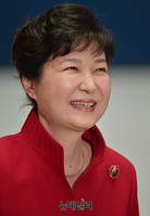 [포토] 새누리당 전당대회 축사하는 박근혜 대통령