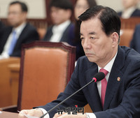 [포토] '사드배치-SLBM' 현안 보고 참석한 한민구 장관