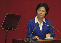 [포토] 교섭단체 대표연설하는 더불어민주당 추미애 대표