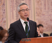 [포토] 문화재청 국감, 미르재단 관련 질의받는 서도식 이사장