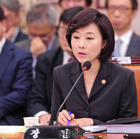 [포토] 교문위 국감, 답변하는 조윤선 문화체육관광부 장관