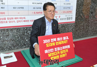 [포토] 전북 예산 홀대 항의하는 새누리당 정운천 의원