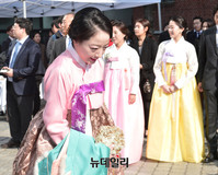 [포토] 현대家 결혼식 참석한 노현정 전 아나운서