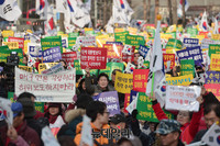 [포토] 박근혜 대통령 하야반대 집회 모인 인파