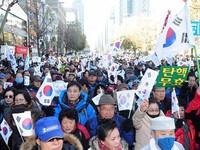 [포토] 애국단체 '탄핵무효' 외치며 거리행진