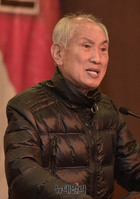 [포토] 애국신문 발기인대회, 축사하는 손주항 전 의원