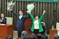 [영상] 국민의당 주승용-조배숙, 신임 원내지도부 당선