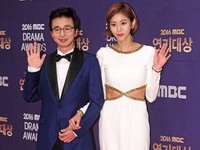 [포토] 김국진-유이 '연기대상 사회 맡았어요'