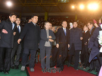 [포토] 시민환영대회 입장하는 반기문 전 유엔사무총장 내외