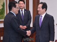 [포토] 박지원 국민의당 대표, 정세균 국회의장 예방