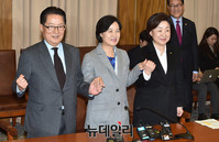 [포토] 포즈 취하는 야3당 대표