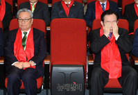 [포토] 안상수 대선출마 기자회견에 참석한 인명진-이인제