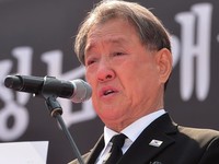 [영상] 태극기집회 사망자 영결식, 조사하는 정광택 대표