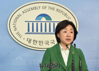 [포토] 정론관 찾은 정의당 심상정 대표