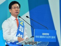 [포토] 더불어민주당 호남경선, 정견발표하는 최성 고양시장