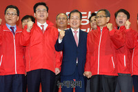 [포토] 호남-제주권 선대위 발대식 참석한 홍준표