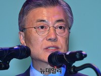 [포토] 체육인대회, 축사하는 문재인