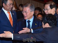 [포토] 대한민국 체육인대회 참석한 문재인