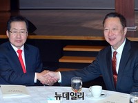 [포토] 악수나누는 홍준표-박용만