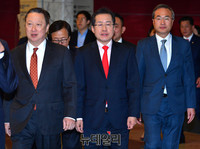 [포토] 대한상공회의소 방문한 홍준표 후보