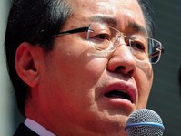 [포토] 춘천유세, 발언하는 홍준표 후보