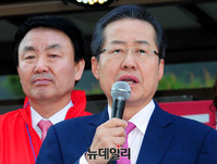 [포토] 구리서 지지호소하는 홍준표