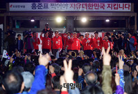 [포토] 홍준표 지원유세 나선 김문수 전 경기지사