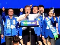 [포토] 창원유세, 발언하는 문재인