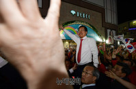 [포토] 대구 동성로서 화답하는 홍준표