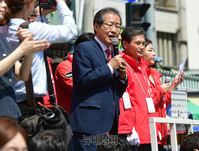 [포토] 강원 속초서 표심 공략하는 홍준표