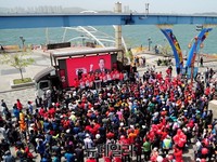 [포토] 인천 월미도서 유세하는 홍준표 후보