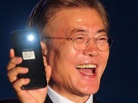 [포토] 환하게 웃는 문재인 당선인